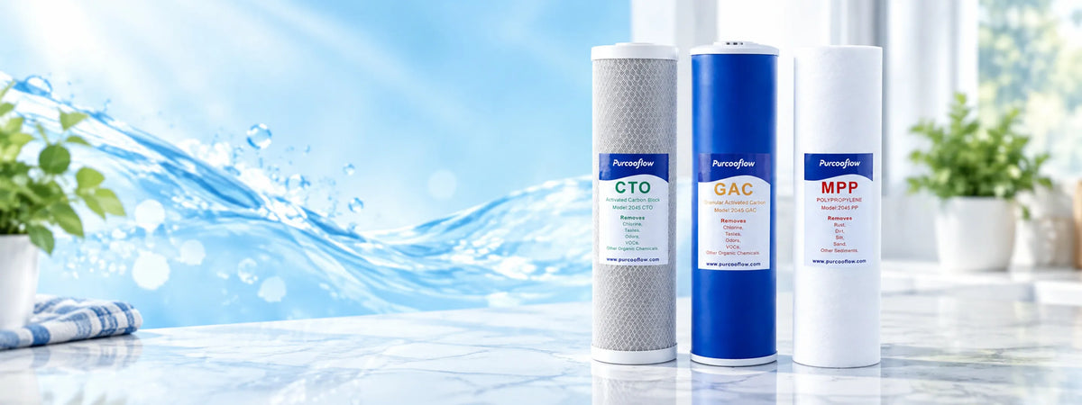 Which Whole House Water Filter Cartridge Do You Need? PP vs String Wound vs CTO vs GAC vs KDF vs PFAS