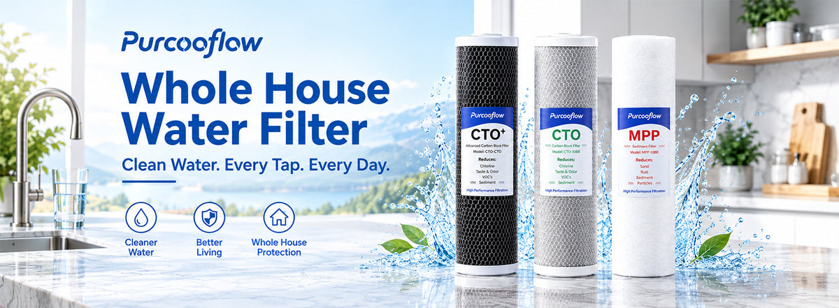 
                  Universal Whole House Replacement Filters | 10" &amp; 20" BB | Purcooflow®
                
