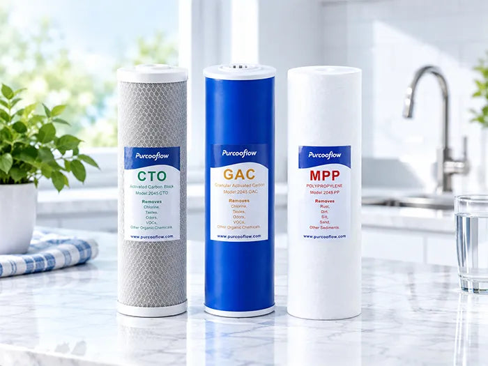 Which Whole House Water Filter Cartridge Do You Need? PP vs String Wound vs CTO vs GAC vs KDF vs PFAS