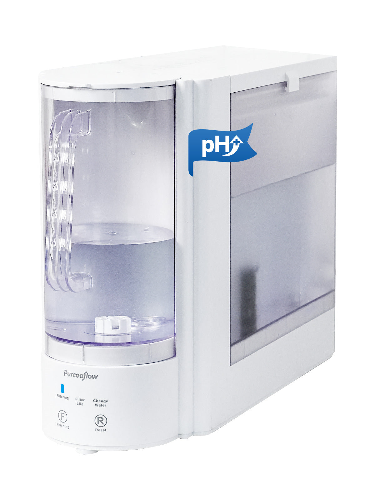 Purcooflow P3A Auto-Fill 5-Stage Countertop RO System with Alkaline Mineral And Portable Pitcher