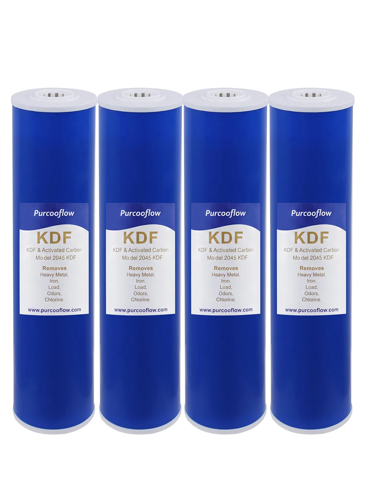 Purcooflow 20" x 4.5" 5 Micron KDF & Carbon Composite Filter - Heavy Metal Reduction